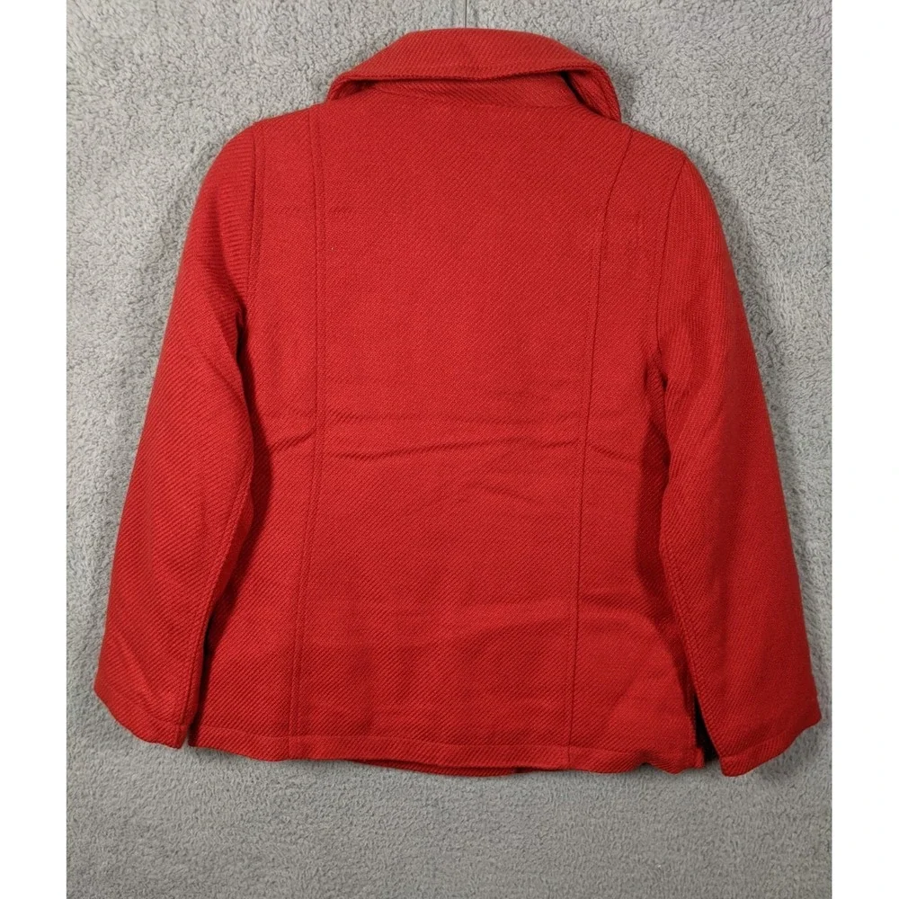 Old Navy Red Peacoat Girls XL (14) Acrylic Heavy Knit Double Breasted Cozy NWT